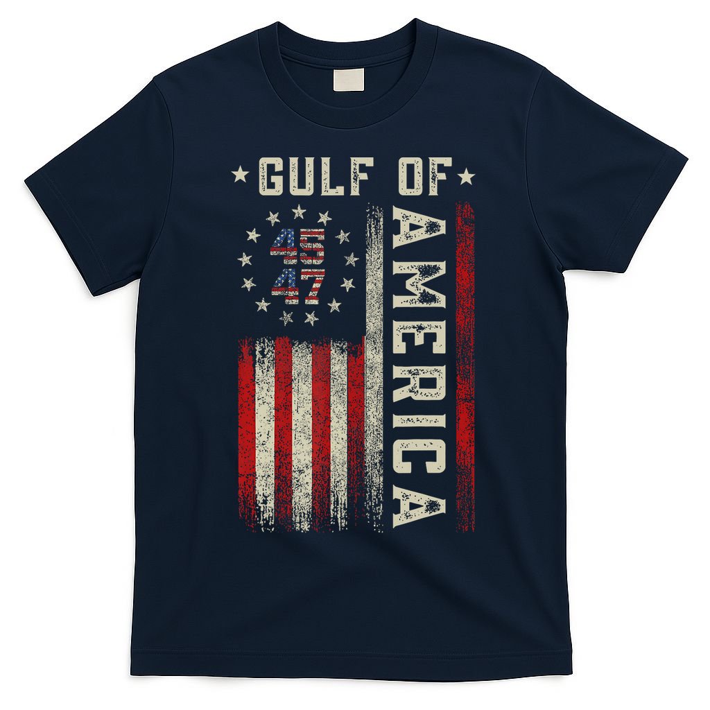 Gulf Of Usa America Funny Usa Flag T-Shirt