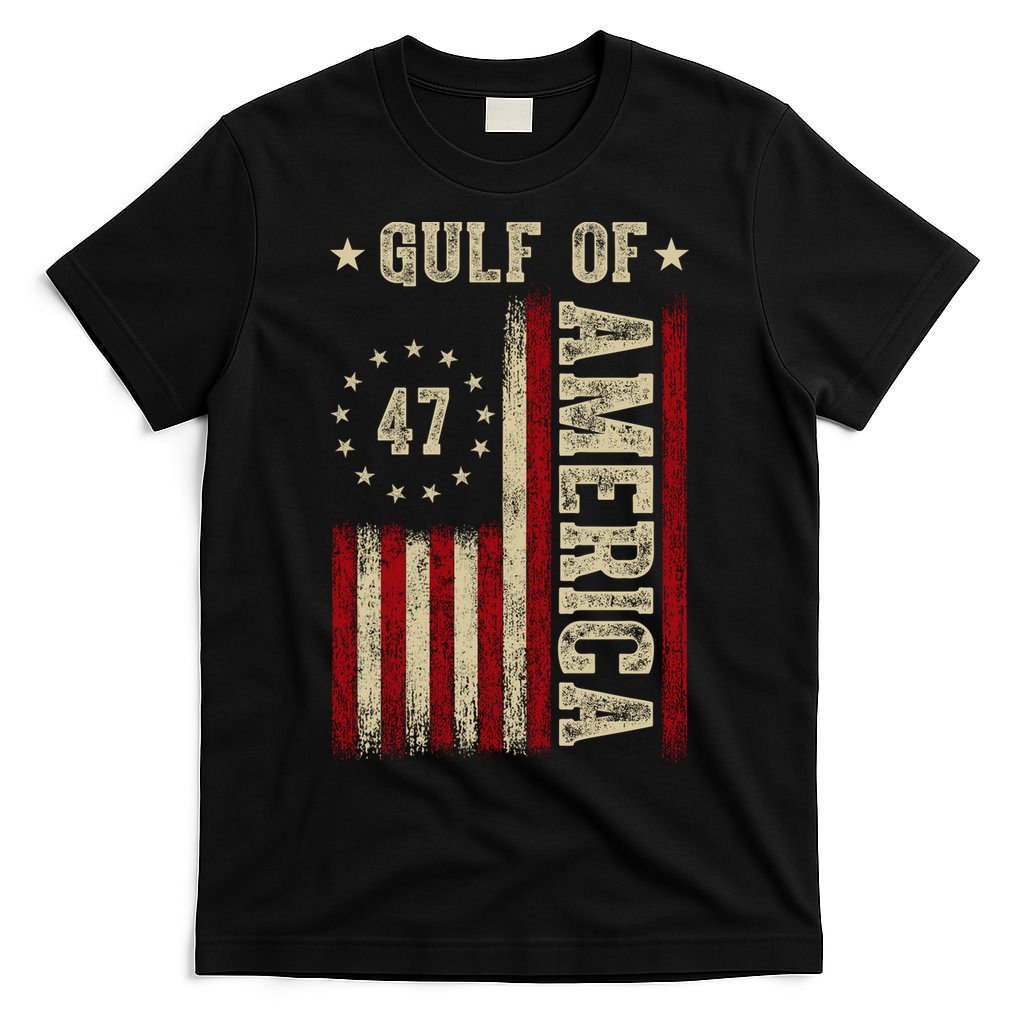 Gulf Of Usa America Funny Usa Flag T-Shirt