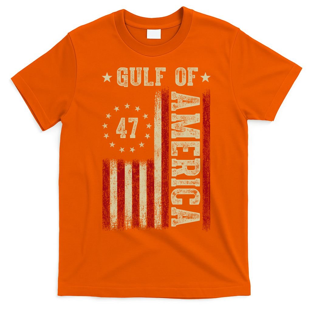 Gulf Of Usa America Funny Usa Flag T-Shirt