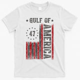 Gulf Of Usa America Funny Usa Flag T-Shirt