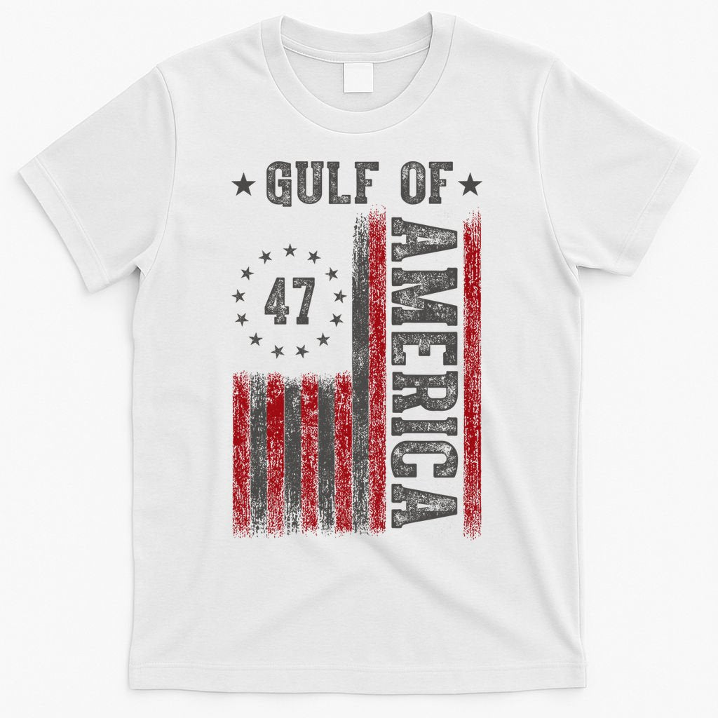 Gulf Of Usa America Funny Usa Flag T-Shirt