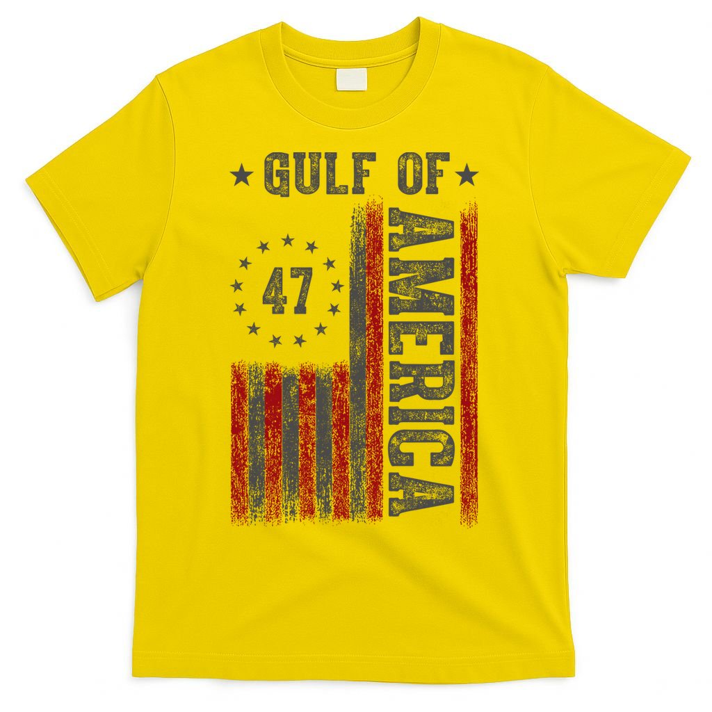 Gulf Of Usa America Funny Usa Flag T-Shirt