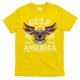 Gulf Of USA America Est 2025 American Flag Eagle 4th Of T-Shirt