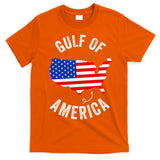 Gulf Of Usa America Funny Gulf Of Mexico Usa Flag Map July 4 T-Shirt
