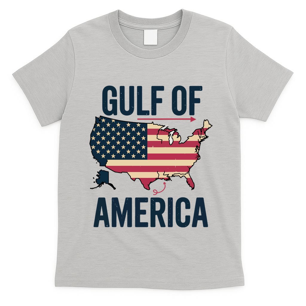 Gulf Of Usa America Funny Gulf Of Mexico Usa Flag T-Shirt