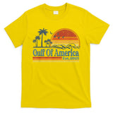 Gulf Of Us America Est 2025 Retro Vintage Beach T-Shirt