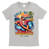 Gulf Of US America 2025 Trump Light Drink Gulf Mexico  T-Shirt
