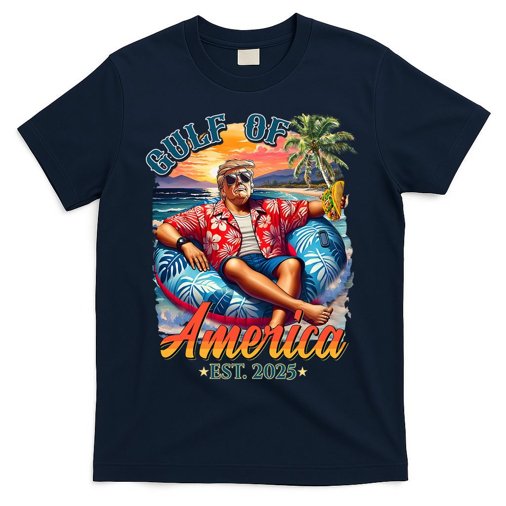 Gulf Of US America 2025 Trump Light Drink Gulf Mexico  T-Shirt