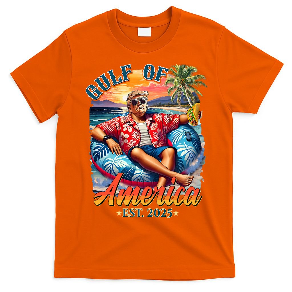 Gulf Of US America 2025 Trump Light Drink Gulf Mexico  T-Shirt