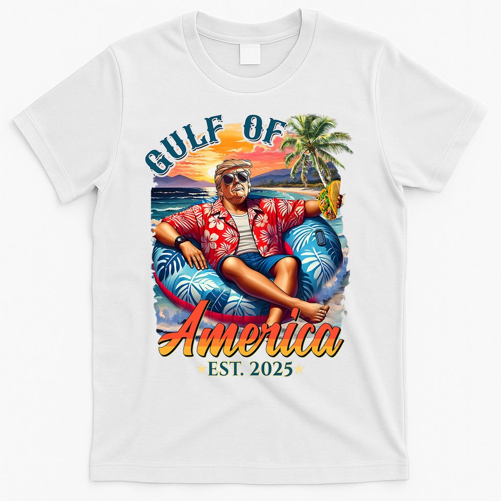 Gulf Of US America 2025 Trump Light Drink Gulf Mexico  T-Shirt