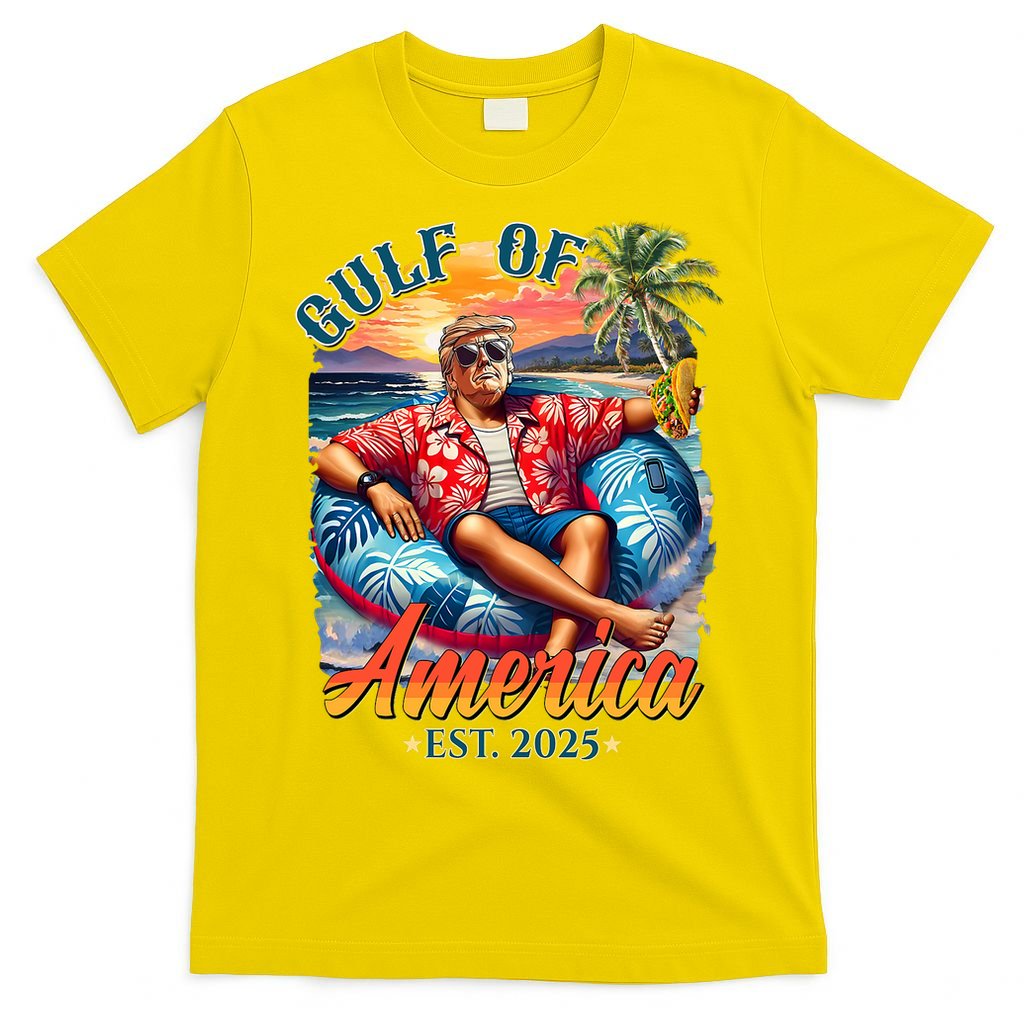 Gulf Of US America 2025 Trump Light Drink Gulf Mexico  T-Shirt