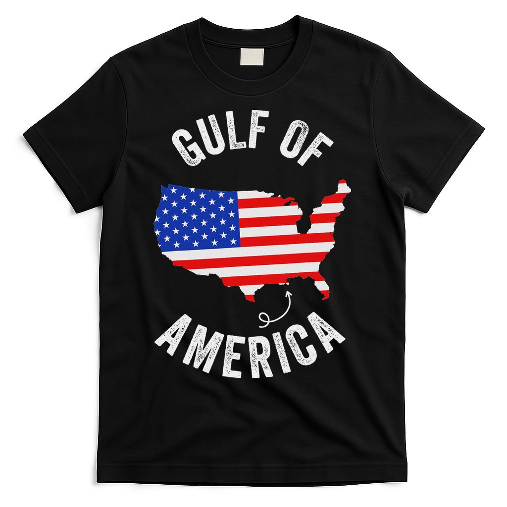 Gulf Of Usa America Funny Gulf Of Mexico Usa Flag T-Shirt