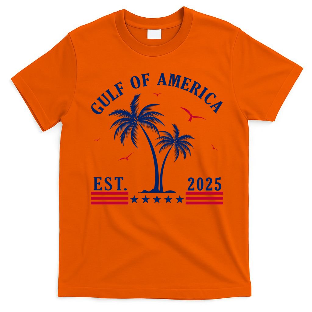 Gulf Of Usa America Retro Gulf Of Usa America Est 2025 T-Shirt