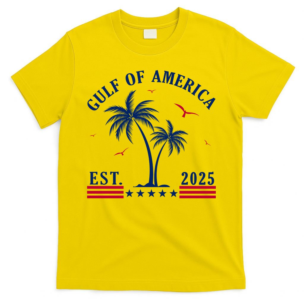 Gulf Of Usa America Retro Gulf Of Usa America Est 2025 T-Shirt