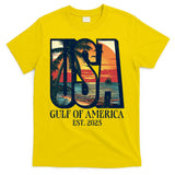 Gulf Of Us America Est 2025 Retro Vintage Beach T-Shirt