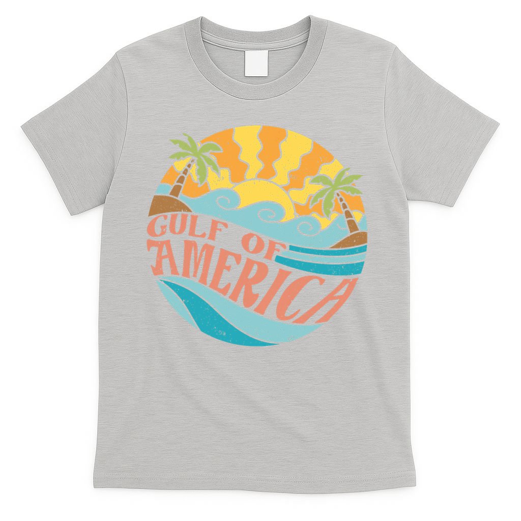 Gulf Of Us America Est 2025 Retro Vintage T-Shirt