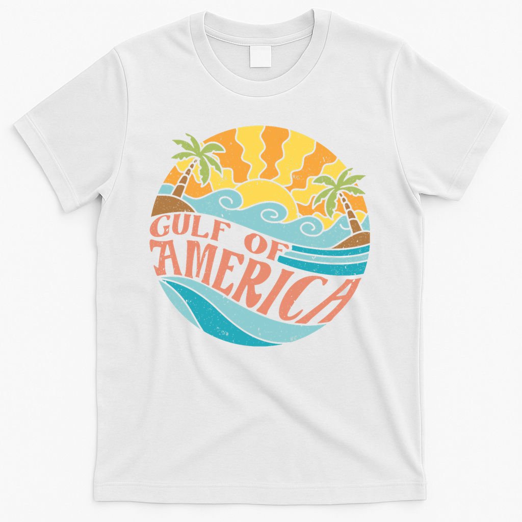 Gulf Of Us America Est 2025 Retro Vintage T-Shirt