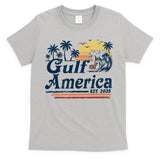 Gulf Of US America Est 2025 Retro Vintage Beach  T-Shirt