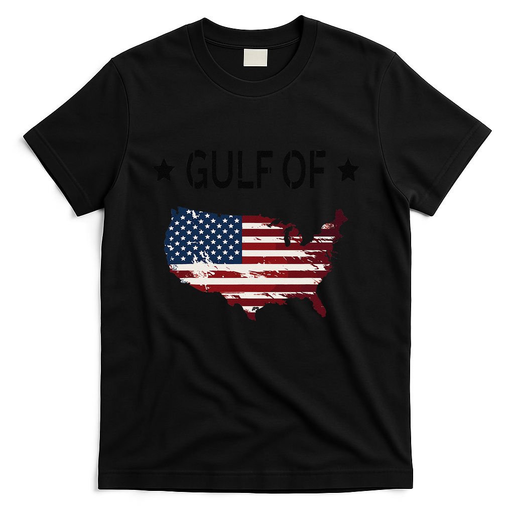 Gulf Of Usa America Funny Usa Flag Donald Trump T-Shirt