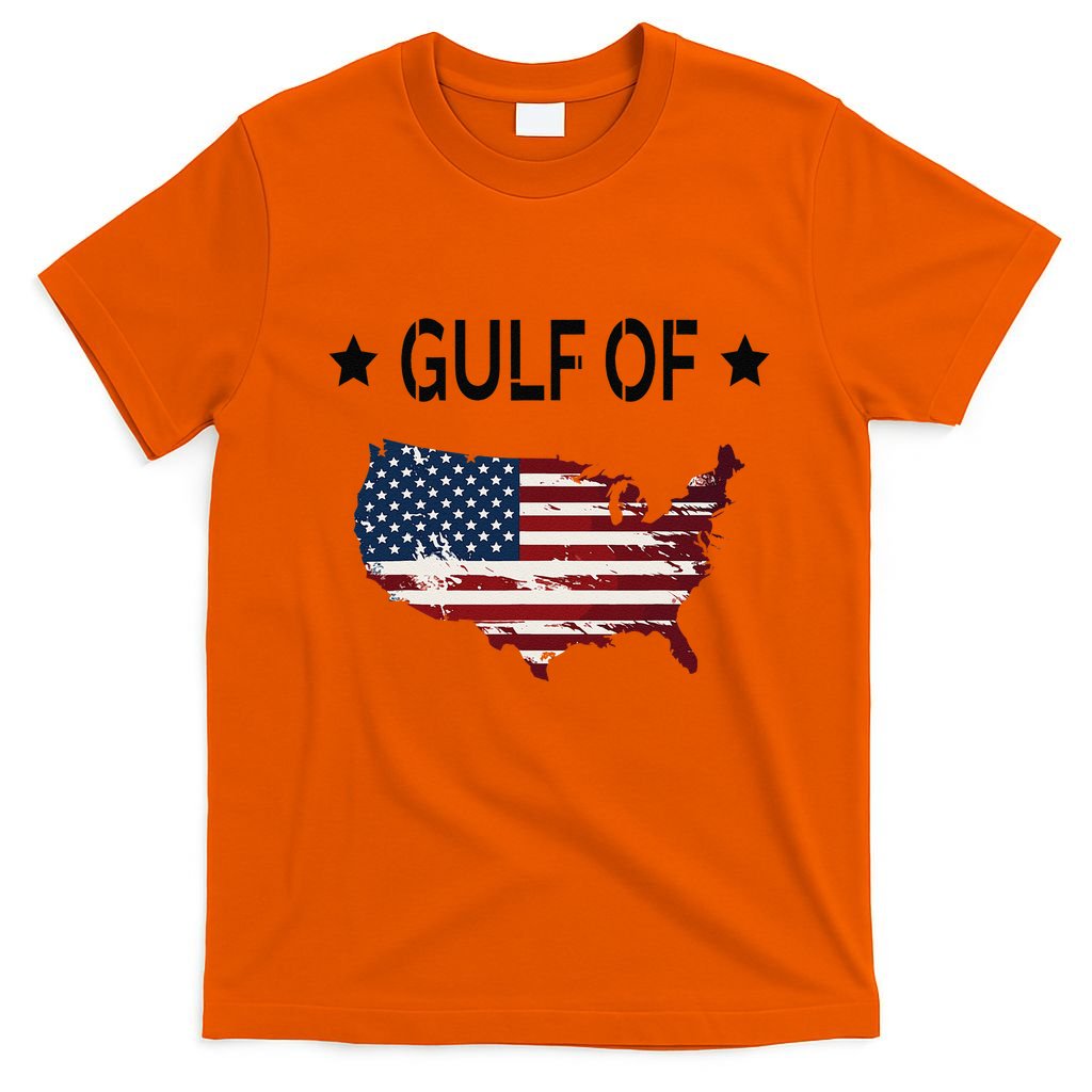 Gulf Of Usa America Funny Usa Flag Donald Trump T-Shirt