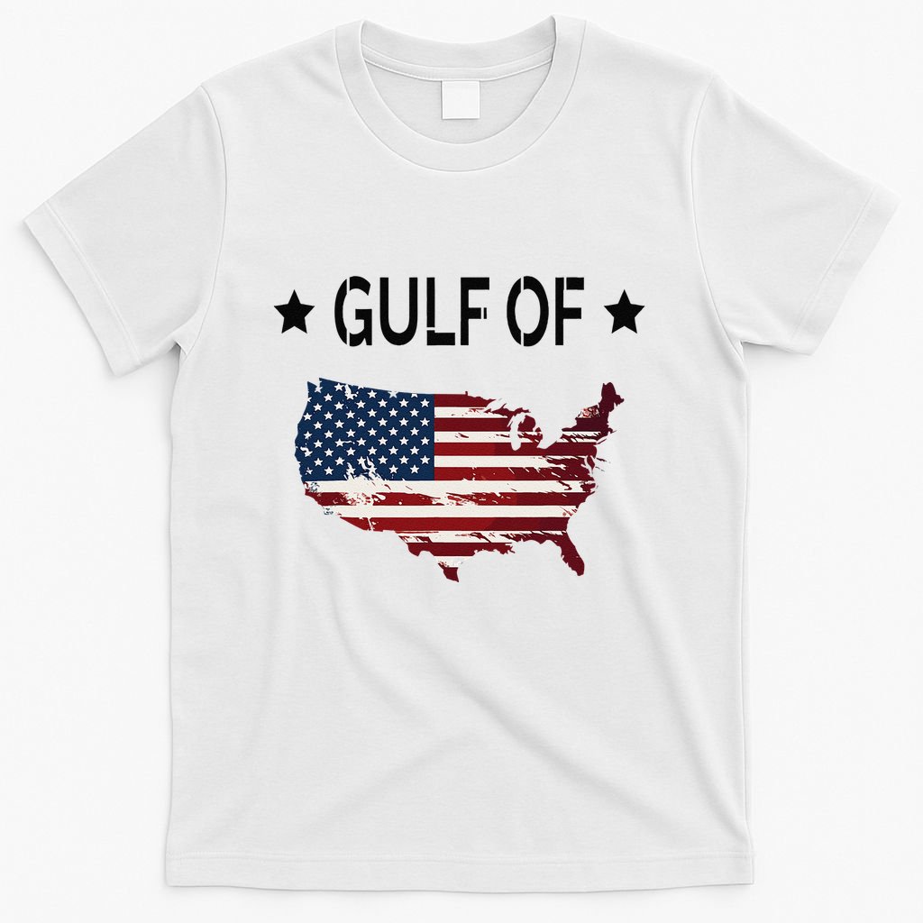 Gulf Of Usa America Funny Usa Flag Donald Trump T-Shirt