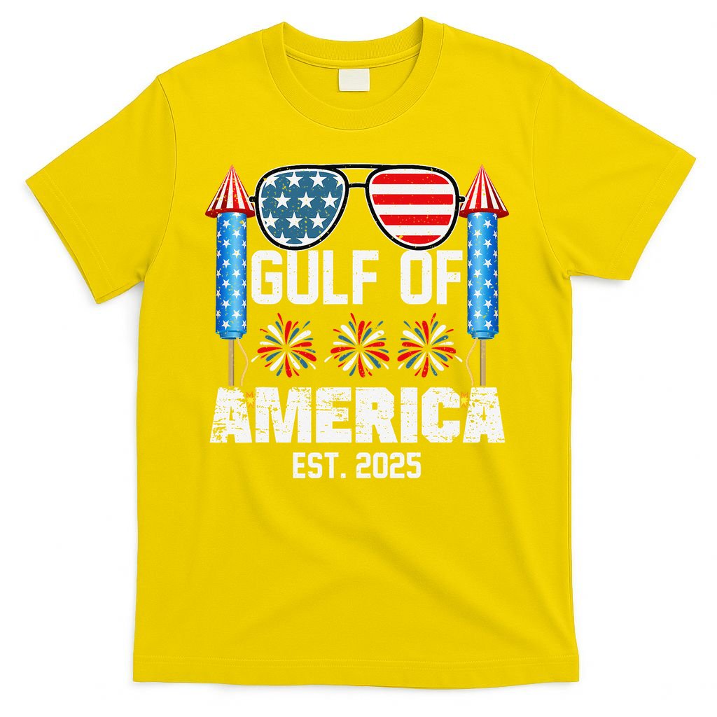 Gulf Of USA America Since 2025 4th Of July Sunglasses T-Shirt