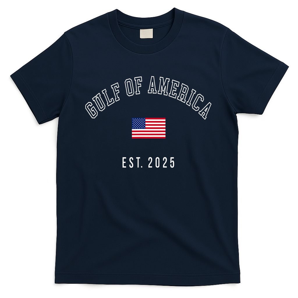 Gulf Retro Of America Est 2025 Usa American Flag T-Shirt