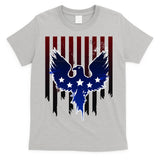 Grunge American Eagle USA Flag T-Shirt