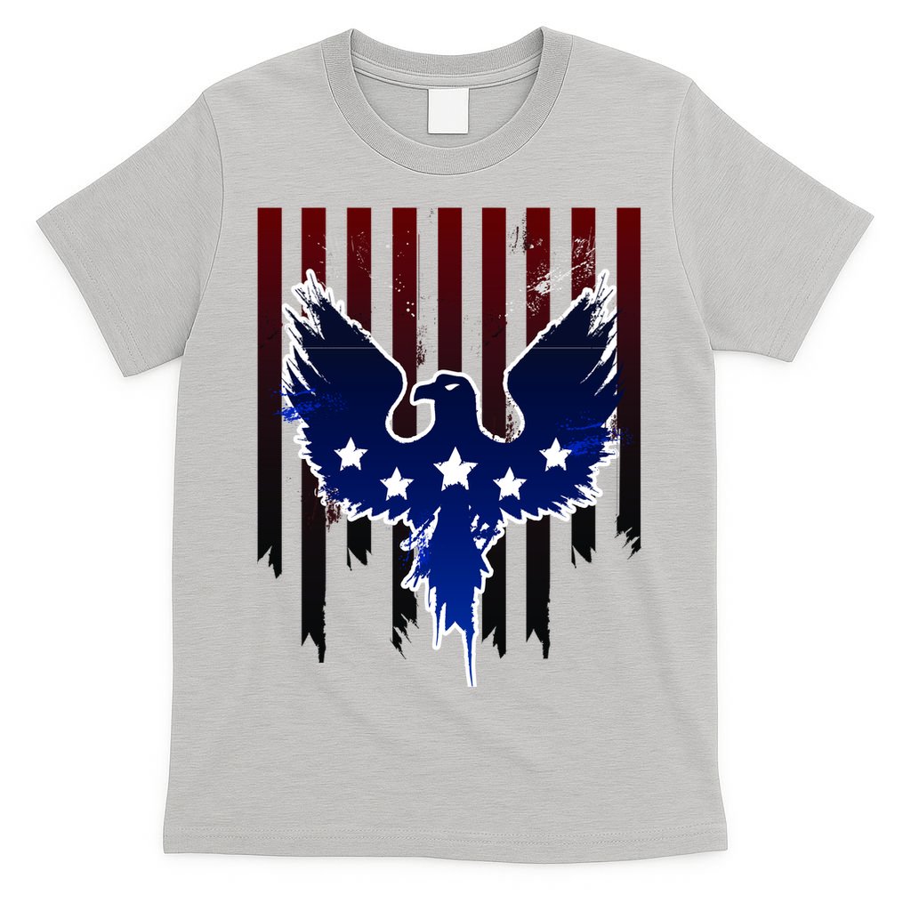 Grunge American Eagle USA Flag T-Shirt