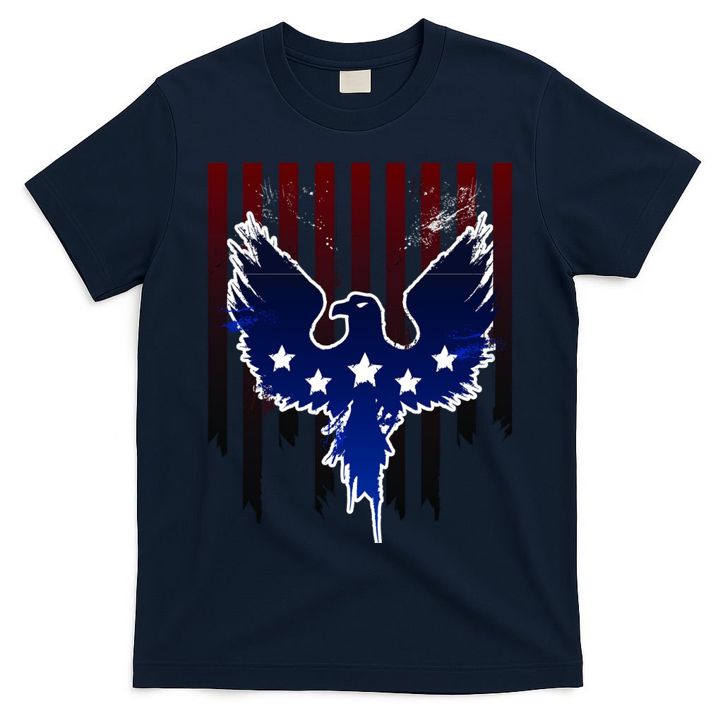Grunge American Eagle USA Flag T-Shirt