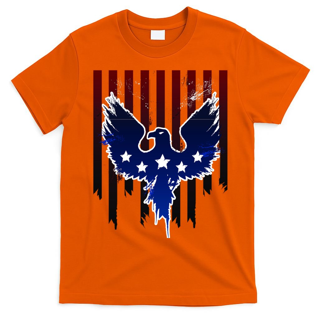 Grunge American Eagle USA Flag T-Shirt