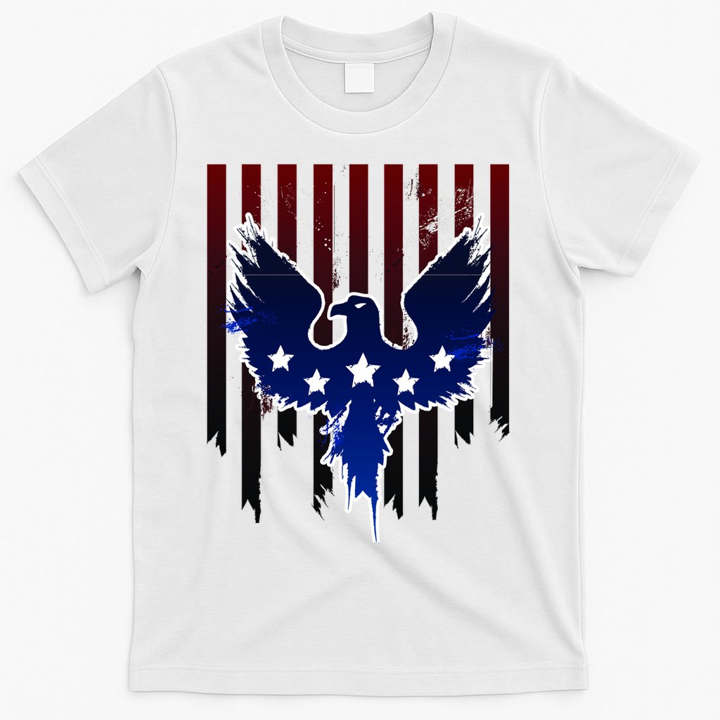 Grunge American Eagle USA Flag T-Shirt