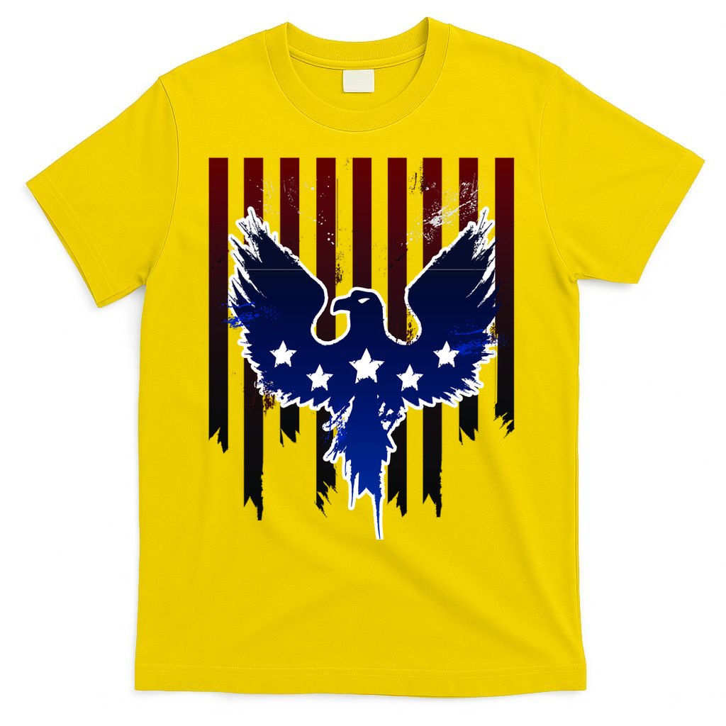 Grunge American Eagle USA Flag T-Shirt