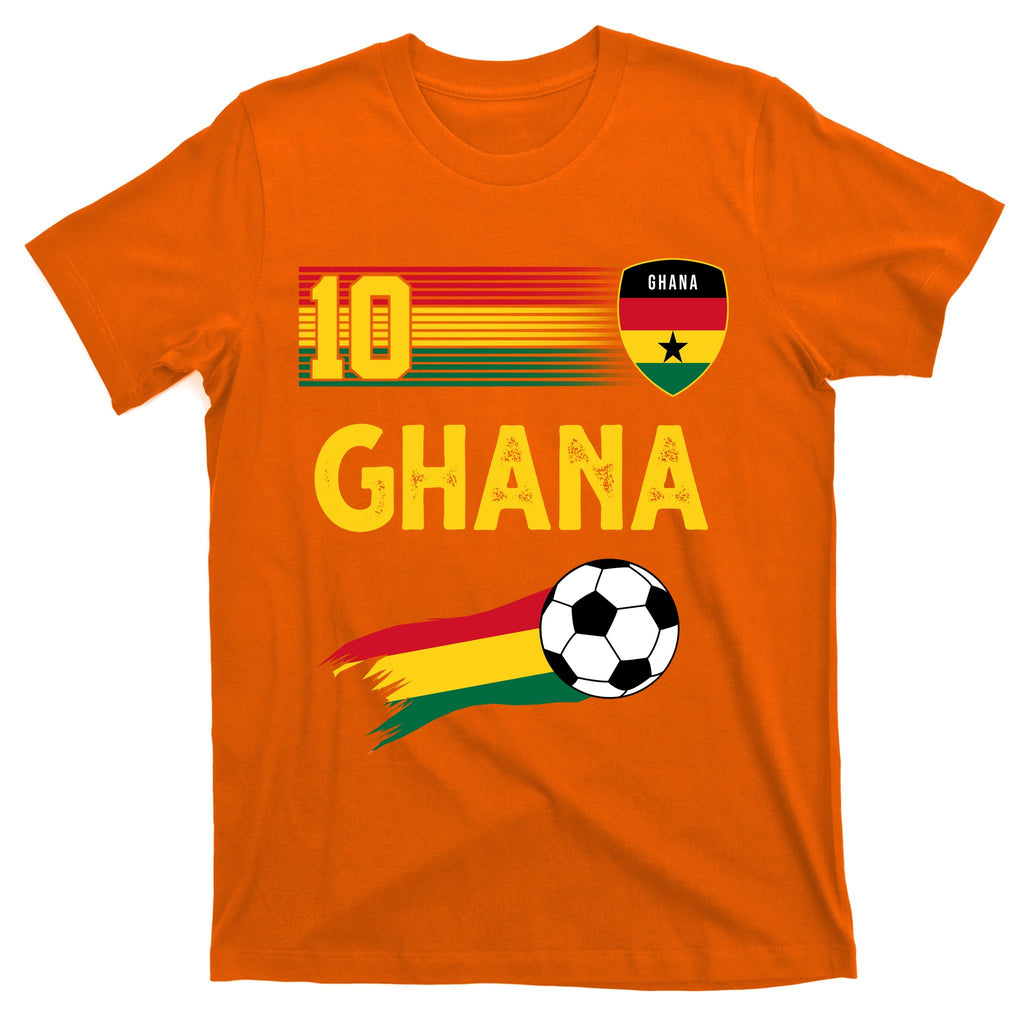 Ghana Soccer Ghanain Football Retro 10 T-Shirt