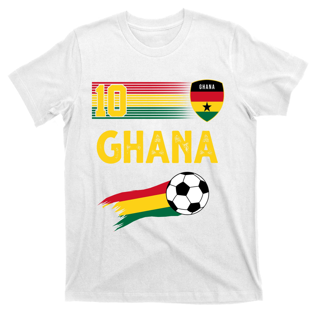 Ghana Soccer Ghanain Football Retro 10 T-Shirt