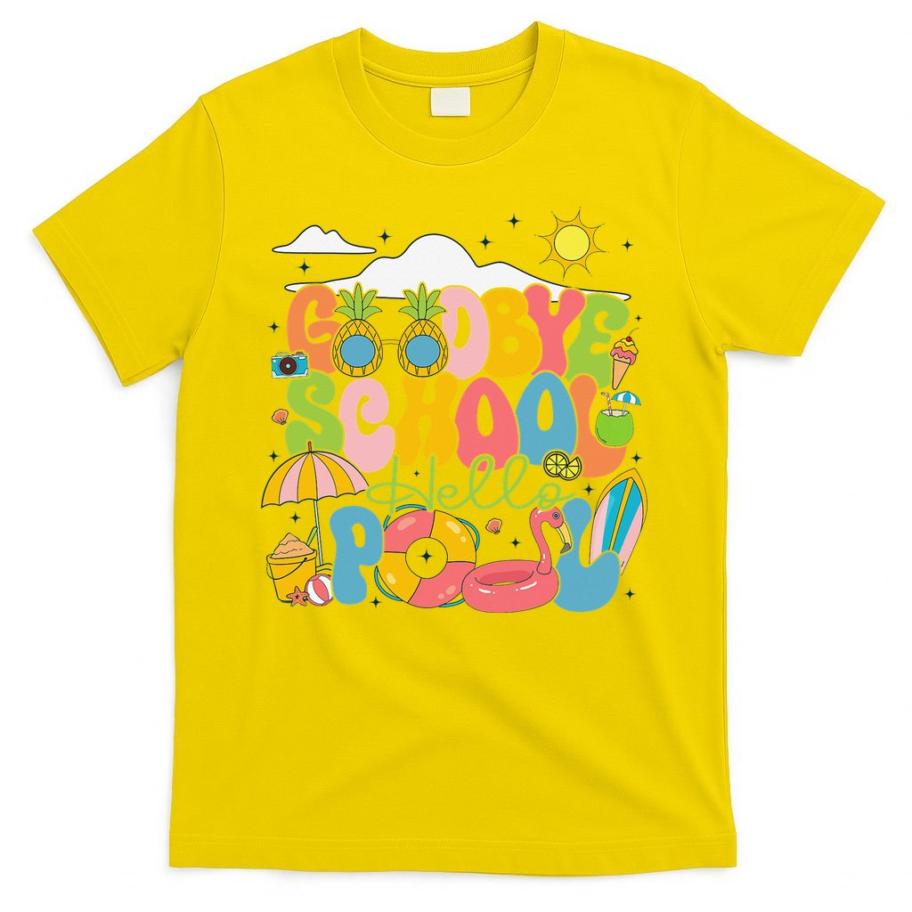 Goodbye School Hello Pool Schools Out For Summer Costume T-Shirt