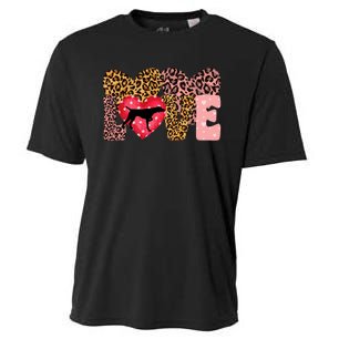 German Shorthaired Pointer ValentineS Day Pointer Love Cooling Performance Crew T-Shirt