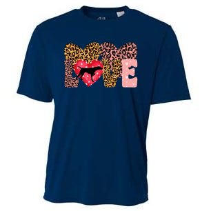 German Shorthaired Pointer ValentineS Day Pointer Love Cooling Performance Crew T-Shirt