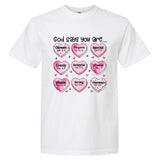 God Says You Are Valentine Day Lover Couple Matching Garment-Dyed Heavyweight T-Shirt