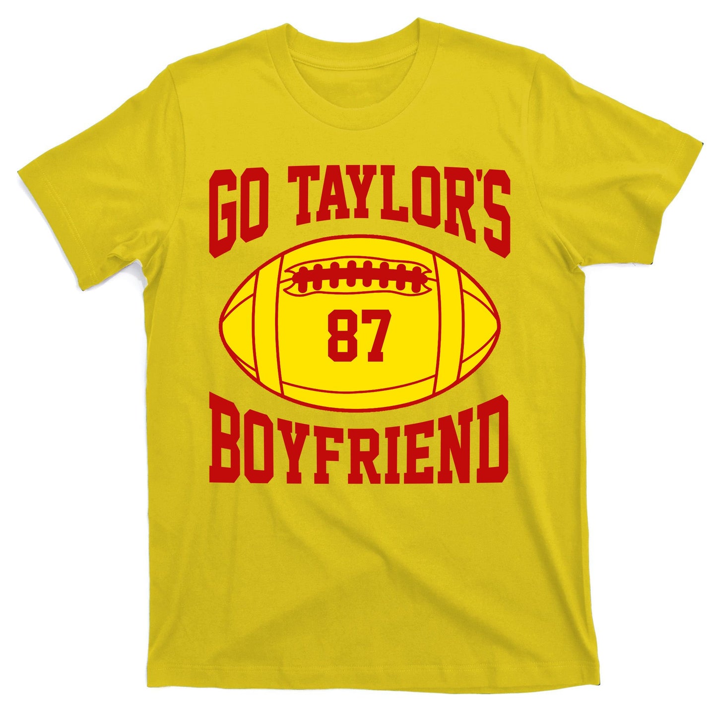 Go Taylors Boyfriend Football T-Shirt