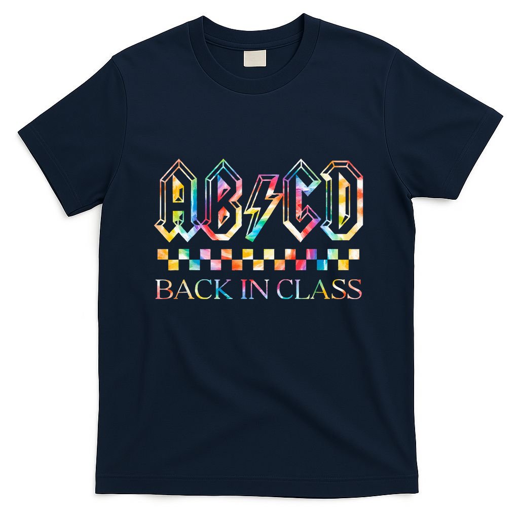 Girls Teachers Rock Back To School ABCD Back In Class T-Shirt