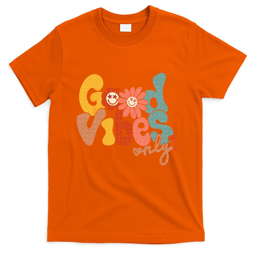 Good Vibes Only Flower Hawaii Beach Summer Vacation Family T-Shirt