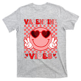 Groovy Valentine Vibes Valentines Day T-Shirt