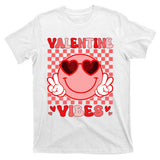 Groovy Valentine Vibes Valentines Day T-Shirt