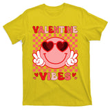 Groovy Valentine Vibes Valentines Day T-Shirt