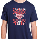Groovy Valentine Vibes Valentines Day Retro Gift Adult ChromaSoft Performance T-Shirt