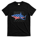 Great White Shark USA Flag Week Sharks T-Shirt