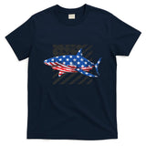 Great White Shark USA Flag Week Sharks T-Shirt