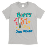 Happy 1st Day Of 2nd Grade Back To School T-Shirt
