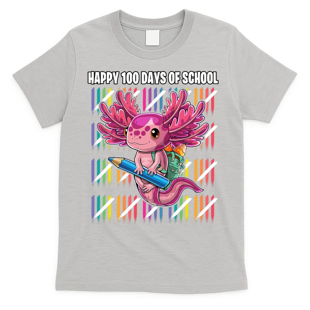 Happy 100 Days Of School Axolotl Kindergarten Costume T-Shirt